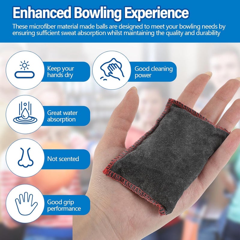 Simgoing Bowling Rosin Grip Bag Bowling Accessories Kit Grip Sack Powder Bag for Drying Hand for Golf Tennis Lifting Rock Climbing Gymnastics - Image 4